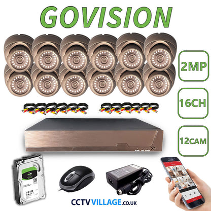 Govision 2MP CCTV System with 16CH DVR