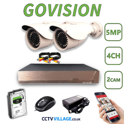 Govision 5MP CCTV System with 4CH DVR