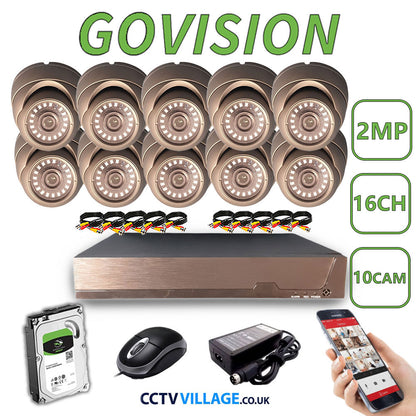 Govision 2MP CCTV System with 16CH DVR