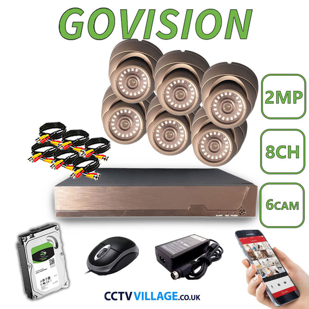 Govision 2MP CCTV System with 8CH DVR