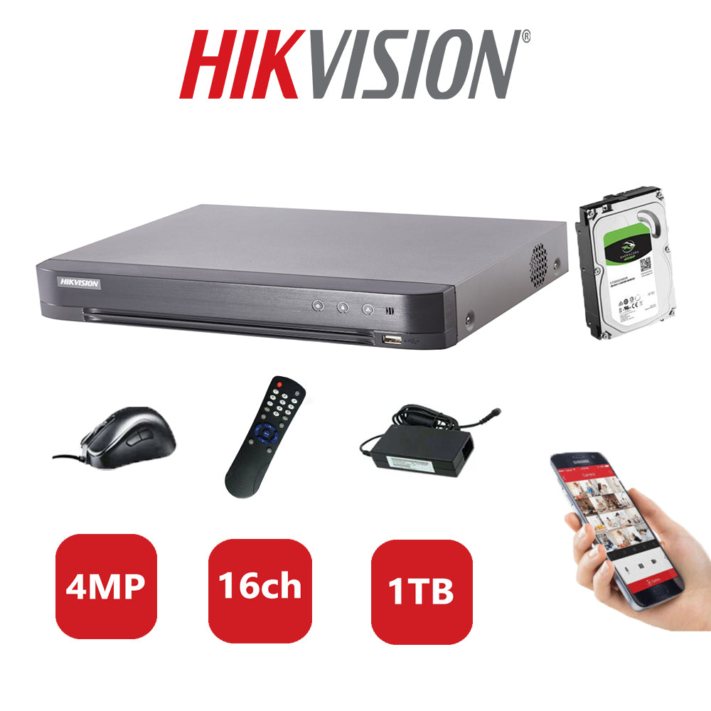 Hikvision 4MP DVR iDS-7216HQHI-K1/4S(B) 1TB HDD