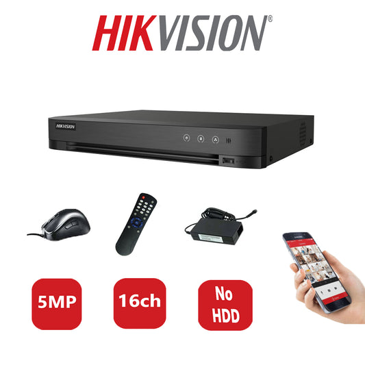 Hikvision 5MP DVR iDS-7216HQHI-M1/S  No HDD