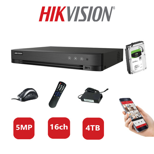 Hikvision 5MP DVR iDS-7216HQHI-M1/S  4TB HDD